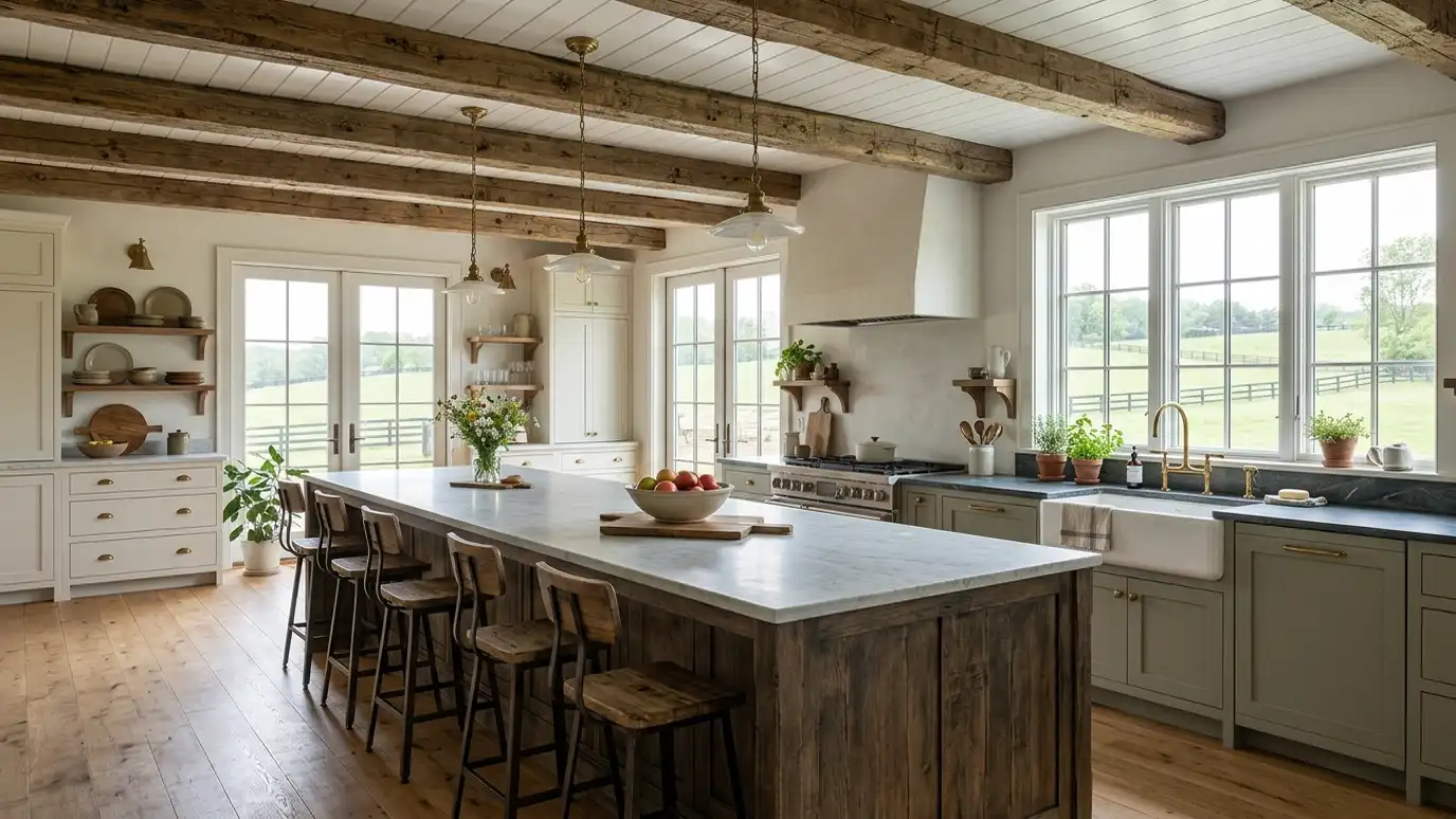 A remodeled kitchen in a Arrington, Tennessee home