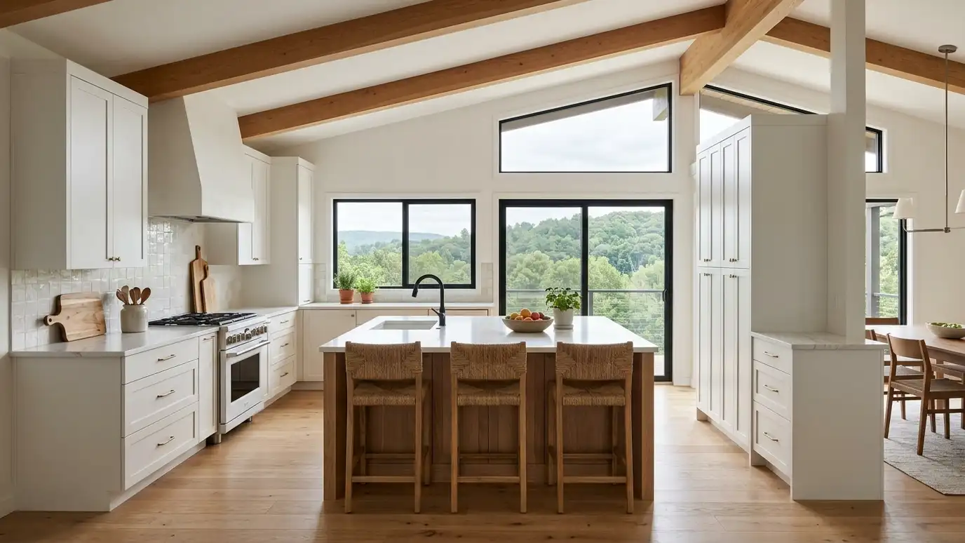 A remodeled kitchen in a Bellevue, Tennessee home