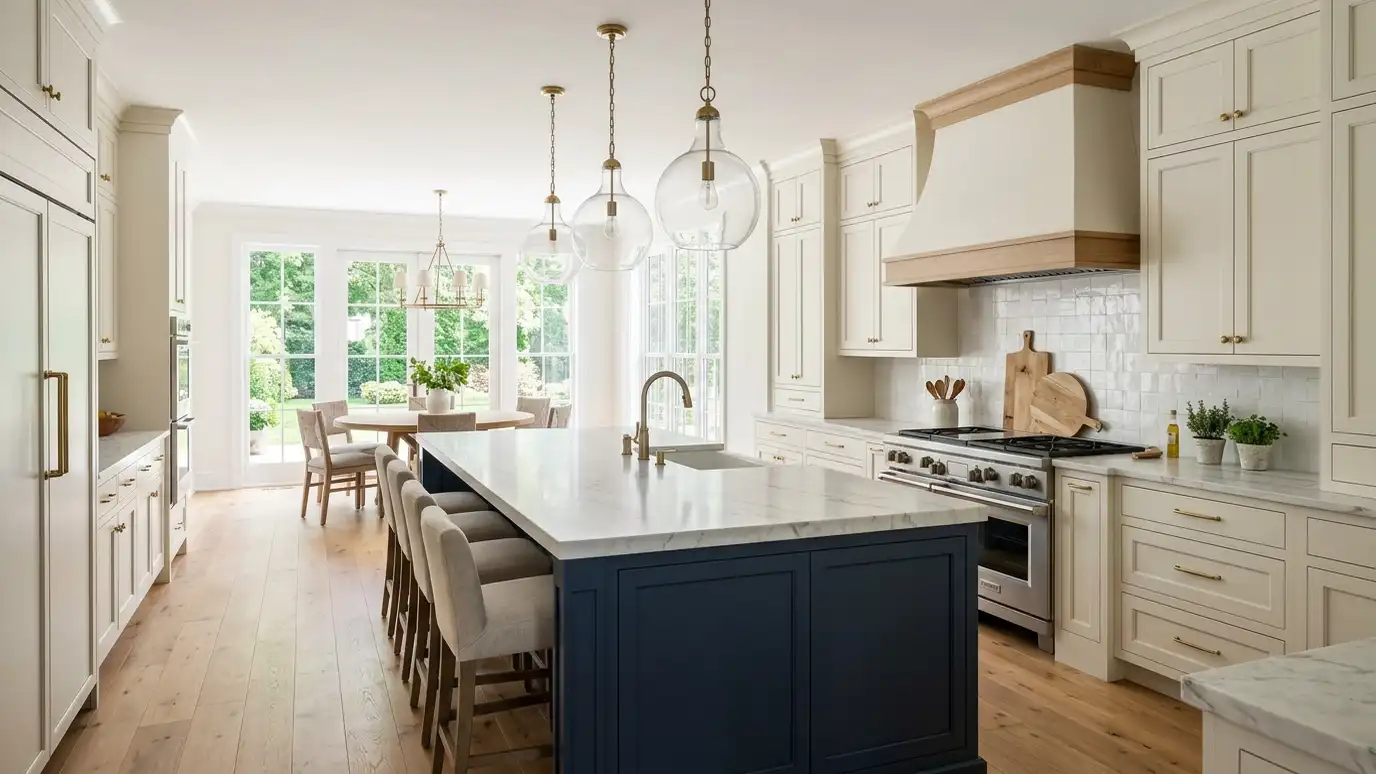 A remodeled kitchen in a Brentwood, Tennessee home