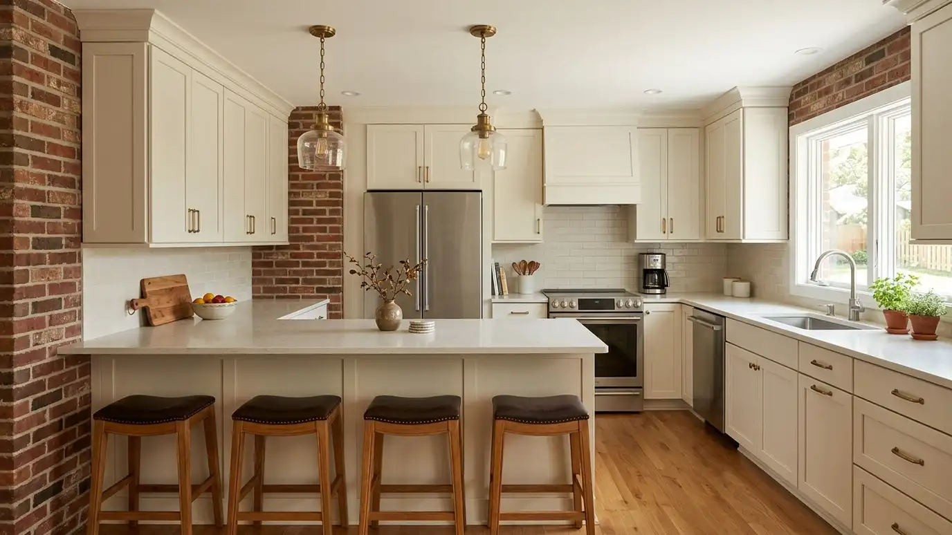 A remodeled kitchen in a Goodlettsville, Tennessee home