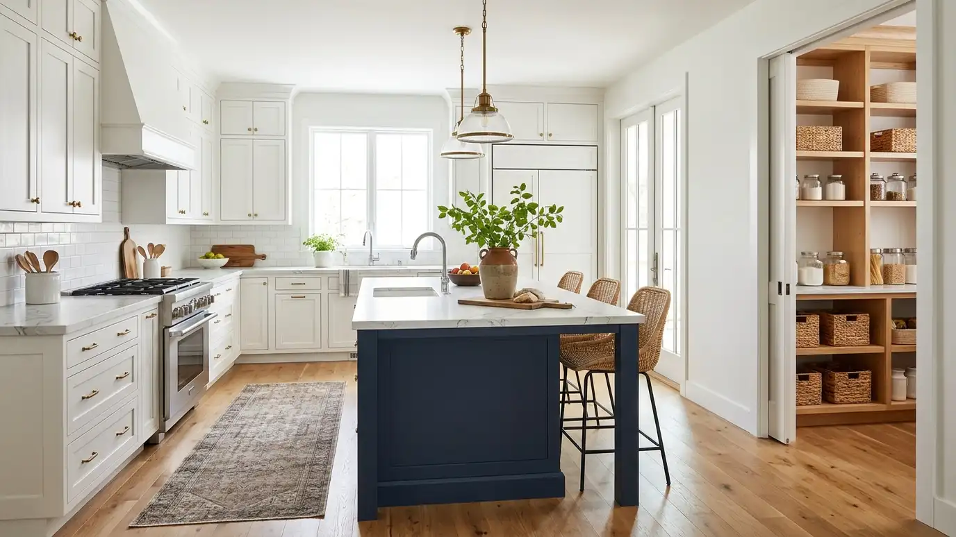 A remodeled kitchen in a Murfreesboro, Tennessee home