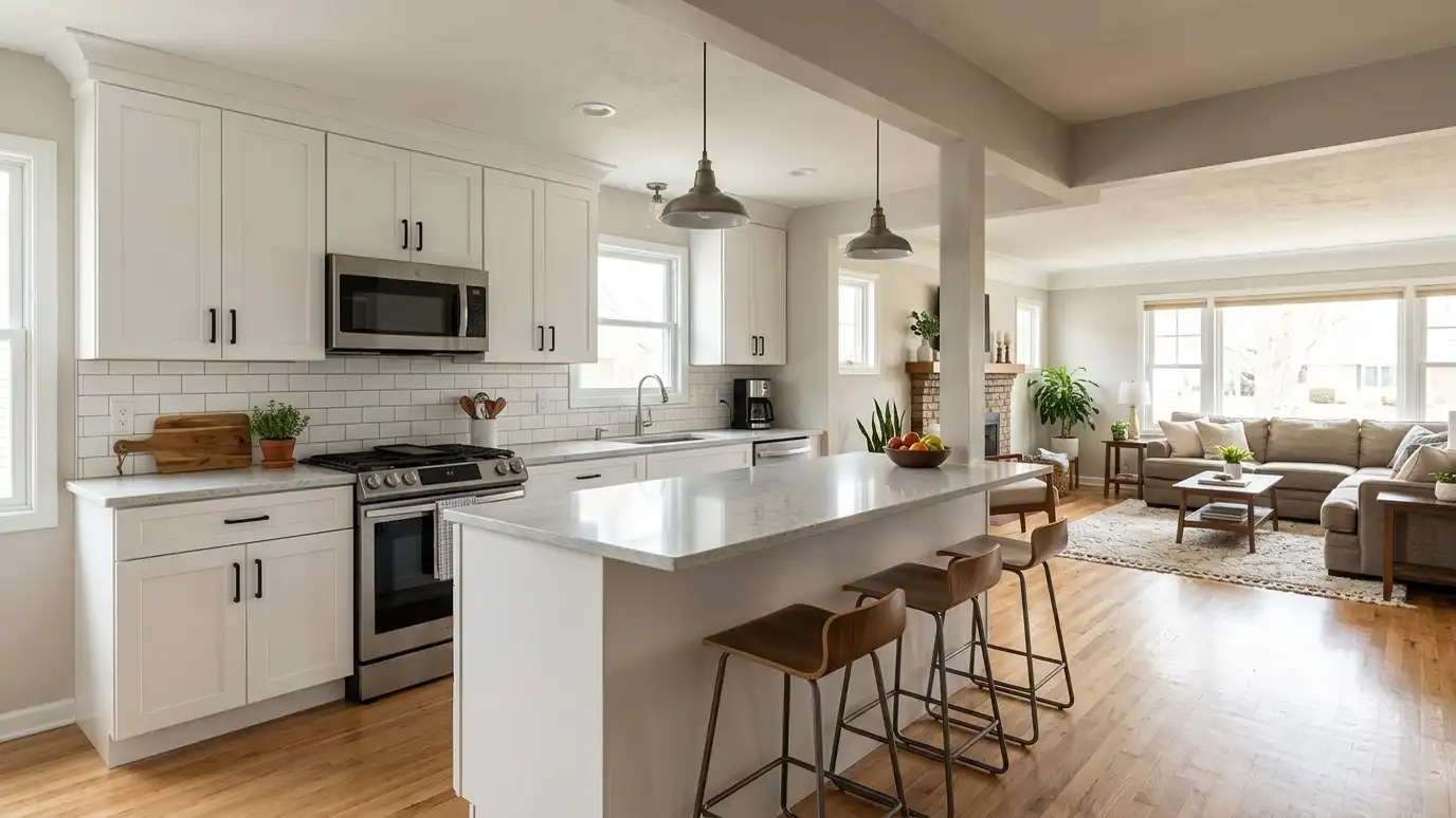 A remodeled kitchen in a Smyrna, Tennessee home